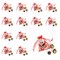 Happy Holidays Red Truck Red Organza Bag Favor Filled With Milk Chocolate Dubai Truffles For Christmas Gifting, Holiday Favors, Party Giveaways & More (24 Pack)